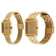 Sonata Quartz Analog Champagne Dial Stainless Steel Strap Watch for Couple - image number 1