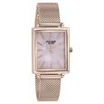 Sonata Poze Quartz Analog Pink Mother Of Pearl Dial Rose Gold Color Stainless Steel Strap Watch For Women - image number 2