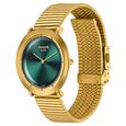 Sonata Sleek Green Dial Gold-Tone Metal Bracelet Watch - image number 2