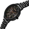 Sonata Eternia Quartz Multifunction Black Dial Metal Strap Watch For Women - image number 2