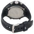 SF Chrome Quartz Analog Digital Dial PU Strap Watch for Men - image number 2