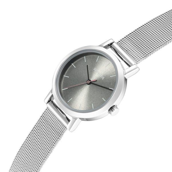 Sonata Ladies Essentials Grey Dial Stainless Steel Strap Watch for Women - image number 2