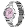 Sonata Floral Folkart Pink Dial Women Watch With Stainless Steel Strap - image number 1