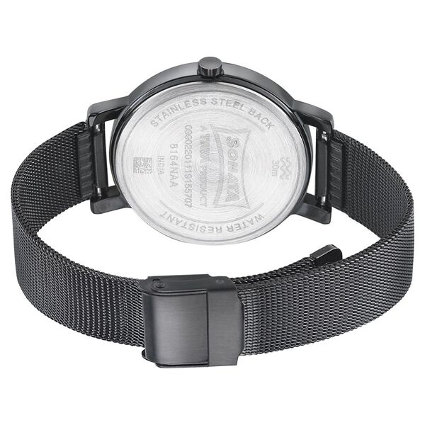 Sonata Onyx Black Dial Women Watch With Stainless Steel Strap - image number 3