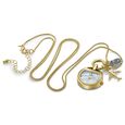 Poze By Sonata Quartz Analog Mother of Pearl Dial Golden Locket Watch For Women - image number 3