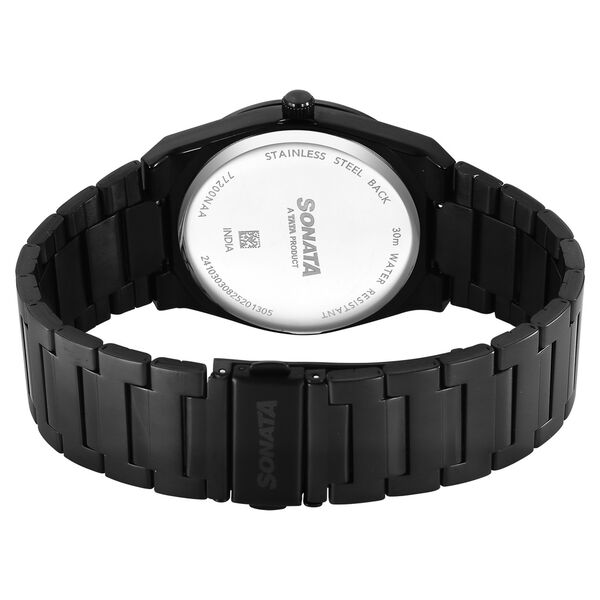 Sonata Festive Quartz Analog Multicoloured Dial Metal Strap Watch For Men - image number 4