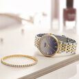 Sonata Poze Quartz Analog Mother Of Pearl Dial Grey Color Stainless Steel Strap Watch For Women