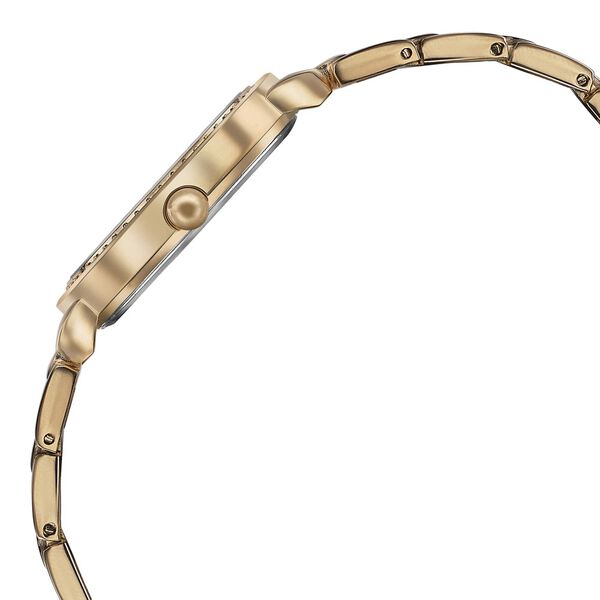 Sonata Wedding Bling Quartz Analog Silver Dial Rose Gold Metal Strap Watch for Women - image number 3