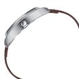 Sonata Ascent Silver Tonneau Watch with Leather Strap - image number 4