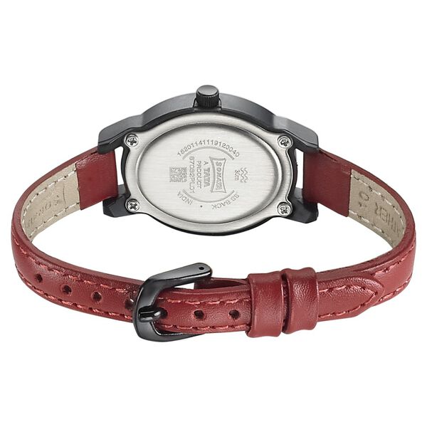 Sonata Essentials White Dial Women Watch With Leather Strap - image number 3