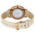 Sonata Sleek Women Rose Gold Dial Beige Leather Strap Watch - image number 5