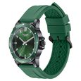 Sonata Poze Quartz Analog Green Dial Green Silicone Strap Watch For Men - image number 4