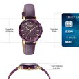 Poze By Sonata Quartz Analog Purple Dial Purple PU Leather Strap Watch For Women - image number 3