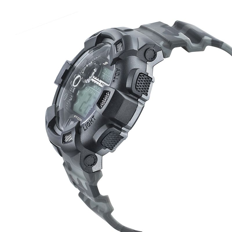 SF Digital Dial PU Strap Watch for Men - image number 2