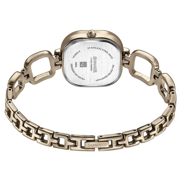 Sonata Colours of Earth Quartz Analog Brown Dial Metal Strap Watch For Women - image number 4