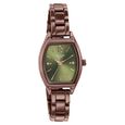Poze By Sonata Quartz Analog Green Dial Brown Metal Strap Watch For Women - image number 2