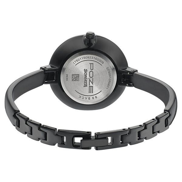 Sonata Poze Quartz Analog Black dial Metal Strap Watch for Women - image number 4