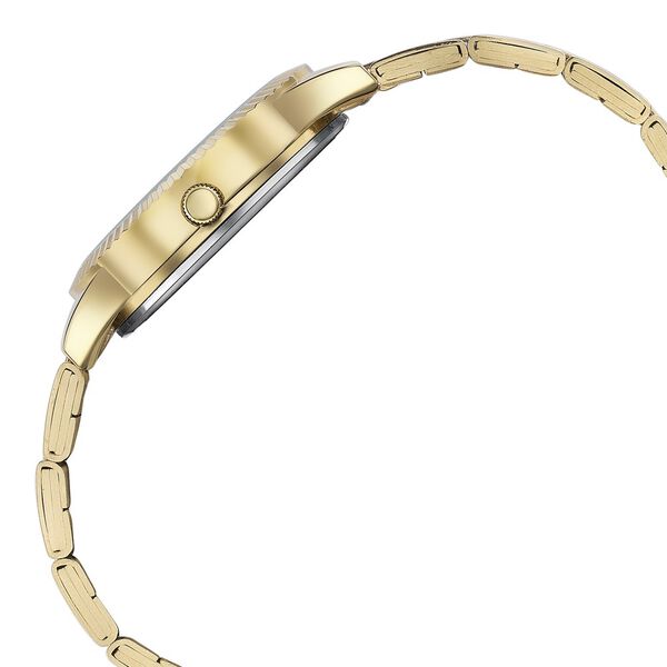 Sonata Glam Gold Quartz Analog Black Dial Stainless Steel Strap Watch For Women - image number 3