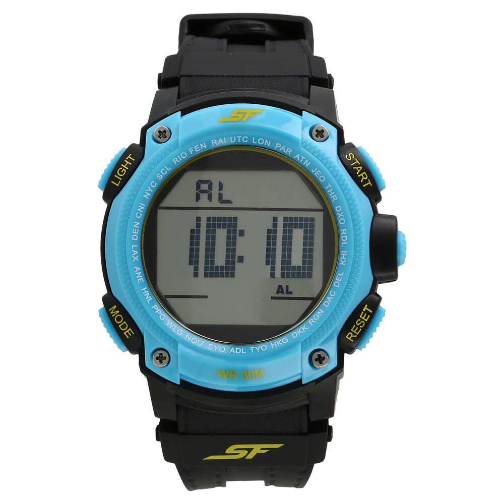 Buy Online SF Super Fibre Digital Dial Plastic Strap Watch for Men nr77073pp03 Sonata