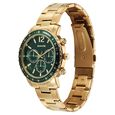 Sonata Chronos Quartz Analog with Date Green Dial Golden Colour Stainless Steel Strap Watch For Men - image number 1