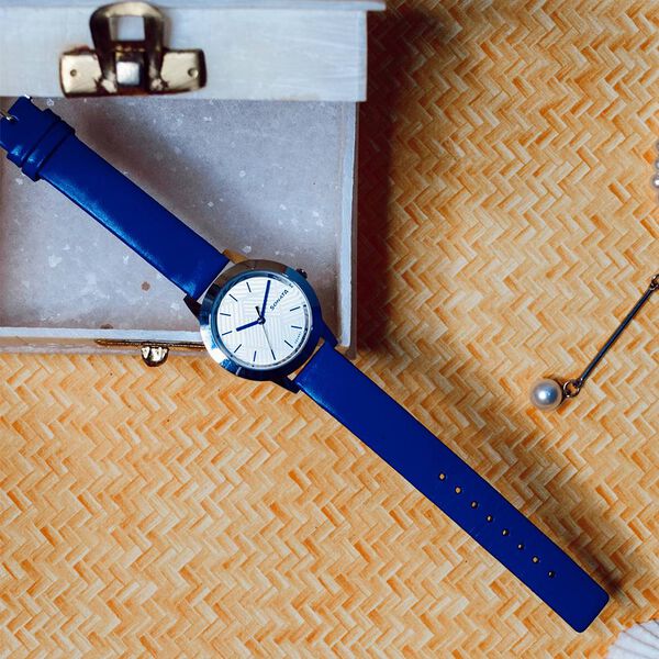 Sonata Splash White Dial Women Watch With Leather Strap - image number 5