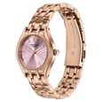 Poze By Sonata Quartz Analog Pink Dial Rose Gold Metal Strap Watch For Women - image number 4