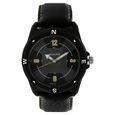 Sonata Quartz Analog Black Dial Leather Strap Watch for Men