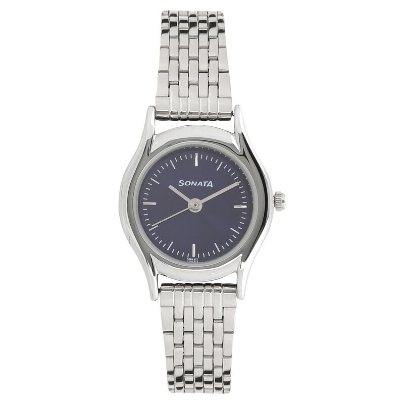 Sonata Essentials Blue Dial Women Watch With Stainless Steel Strap - image number 0