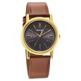 Sonata Classic Quartz Analog Silver Dial Blue Leather Strap Watch for Men