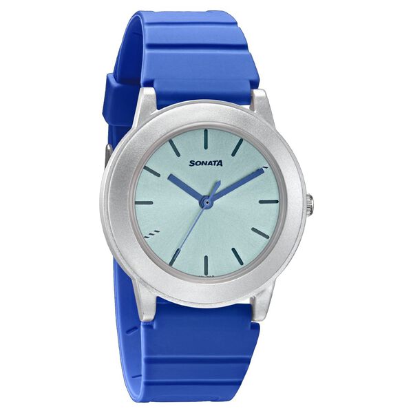 Sonata Play Blue Dial Women Watch With Plastic Strap - image number 0