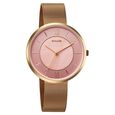 Sonata Modern Edit Quartz Analog Pink Mother of Pearl Dial Stainless Steel Strap Watch For Women - image number 0