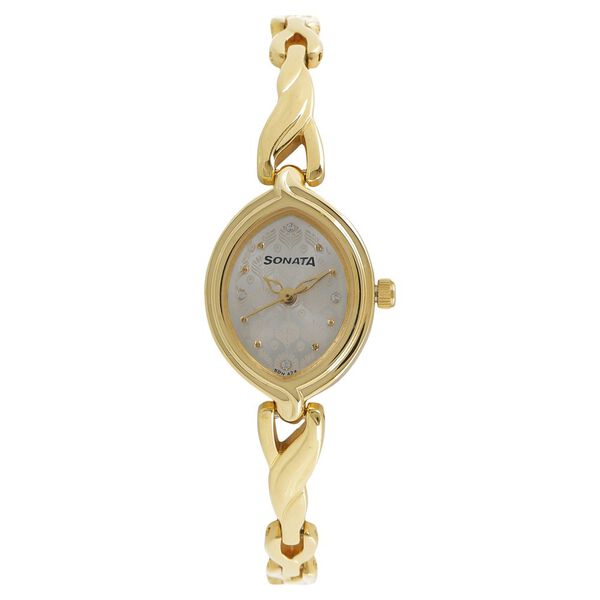 Sonata Pankh Silver Dial Women Watch With Metal Strap - image number 0