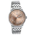 Poze By Sonata Quartz Analog Taupe Dial Silver Stainless Steel Strap Watch For Men - image number 2