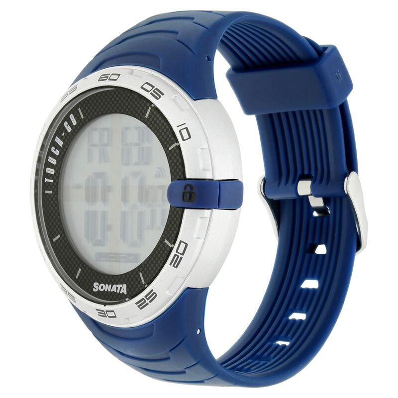 SF Digital Dial Blue Plastic Strap Watch for Men - image number 1