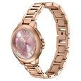 Poze By Sonata Quartz Analog Pink Dial Rose Gold Metal Strap Watch For Women - image number 4