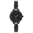 Sonata Quartz Analog Black Dial Stainless Steel Strap Watch for Women