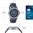 Poze Poze Quartz Analog Blue Dial Blue Silicone Strap Watch For Men - image number 3