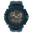 SF Quartz Analog Digital Black Dial Plastic Strap Watch for Men