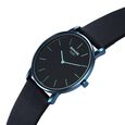 Sonata Sleek Quartz Analog Blue Dial Blue Leather Strap Watch For Men - image number 1