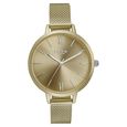 Sonata Poze Quartz Analog Golden Dial Mesh Strap Watch for Women - image number 1