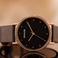 Sonata Quartz Analog White Dial Rose Gold Stainless Steel Strap Watch For Women