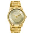 Sonata Traditional Essentials Gold Dial Gold-Tone Stainless Steel Strap Watch - image number 1