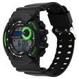 SF Digital Round Dial Black PU Strap Watch For Men - image number 1