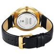 Sonata Gold Quartz Analog Champagne With Gold Coin Dial Black Leather Strap Watch For Men - image number 6