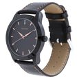 Sonata Quartz Analog Black Dial Leather Strap Watch for Men - image number 1