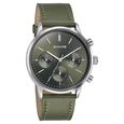 Sonata Quartz Multifunction Green Dial Green Leather Strap Watch For Men - image number 2