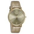 Sonata Poze Quartz Analog Golden Dial Leather Strap Watch for Women - image number 2