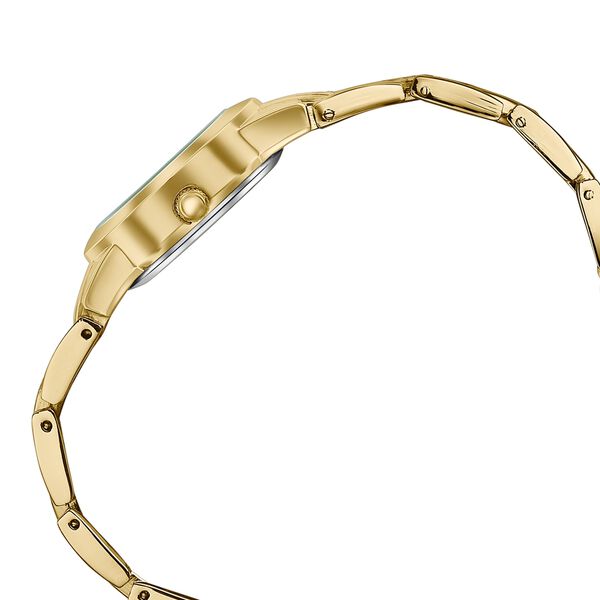 Poze Poze Quartz Analog Off White Dial Golden Metal Strap Watch For Women - image number 5