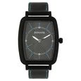 Sonata Quartz Analog Black Dial Leather Strap Watch for Men