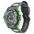 SF Quartz Analog Digital Black Dial PU Strap Watch for Men - image number 1